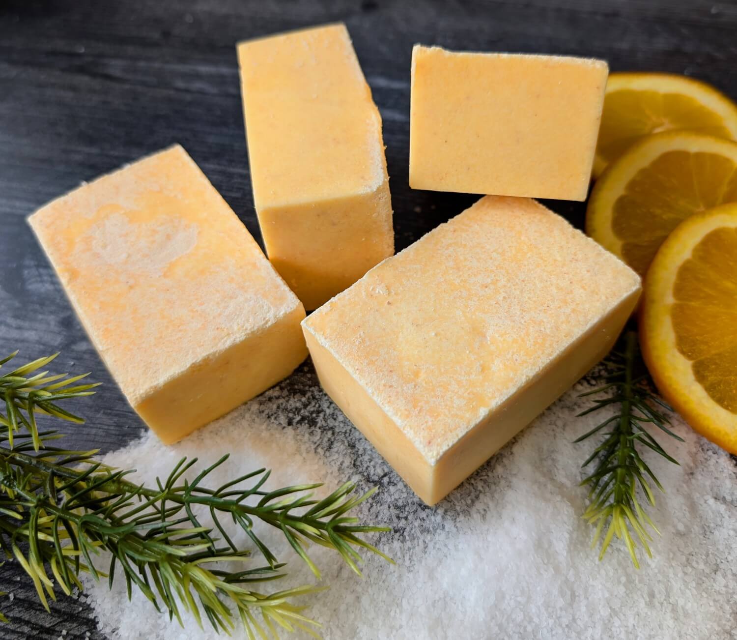 Handmade Fir Needle & Orange Sea Salt Bar Soap